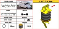 Dunlop Zusatzluftfederung Mercedes Benz Sprinter 408D / 416CDI 4 x 4