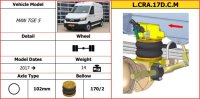 Dunlop auxiliary air suspension MAN TGE 5 and VW Crafter 50