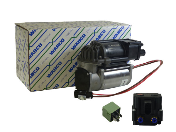 Complete kit OEM Wabco 4154039562 Compressor incl. relay valve block 37206875176 BMW 7 Series F01 F02 F03 F04 OE 4154034240