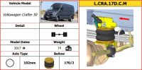 Suspensión neumática adicional Dunlop VW Crafter 50 (L.CRA.17D.CM)