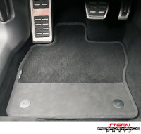 Alcantara floor mats Audi A3 8V (blue stitching)
